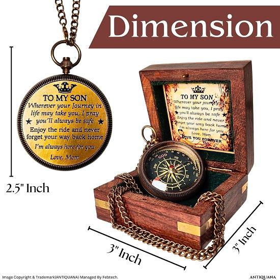 Working Locket Compass, Necklace ,  Necklace, Groomsmen , Anniversary , Birthday , Best Men Gift