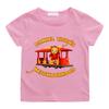 Cotton Children's T-shirts Daniel Tiger’s Neighborhood Cartoon Print Short Sleeve Retro Boys Cute Girls Tees Casual Tops Summer