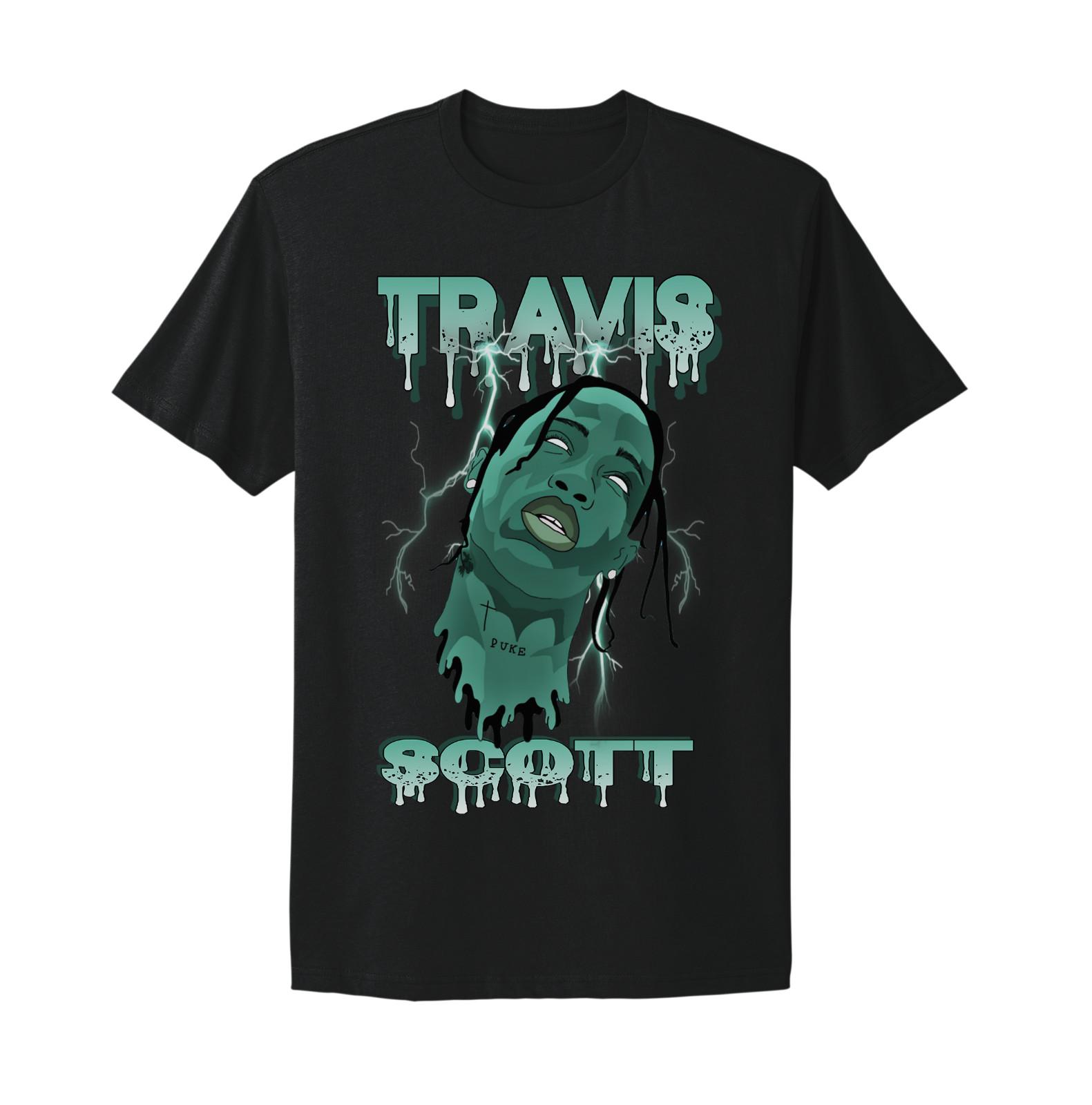 Travis Scott Astroworld Cactus Jack Astronomical Rap Tee Black T-shirt XXXL