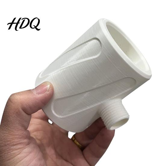 360-degree Shower Head High Pressure Handheld 3D Printed Flushing Adjustable Spray Cleaning Spiral Nozzle for Men Bathroom Accessories All-round