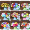 Kit Creativo Floreale Bouquet con Bottoni e Fiori di Feltro Vaso Giocattolo Artistico Progetto Creativo Bambini Bambino Attività Fai da Te Giocattoli Ragazzi Ragazze Regalo