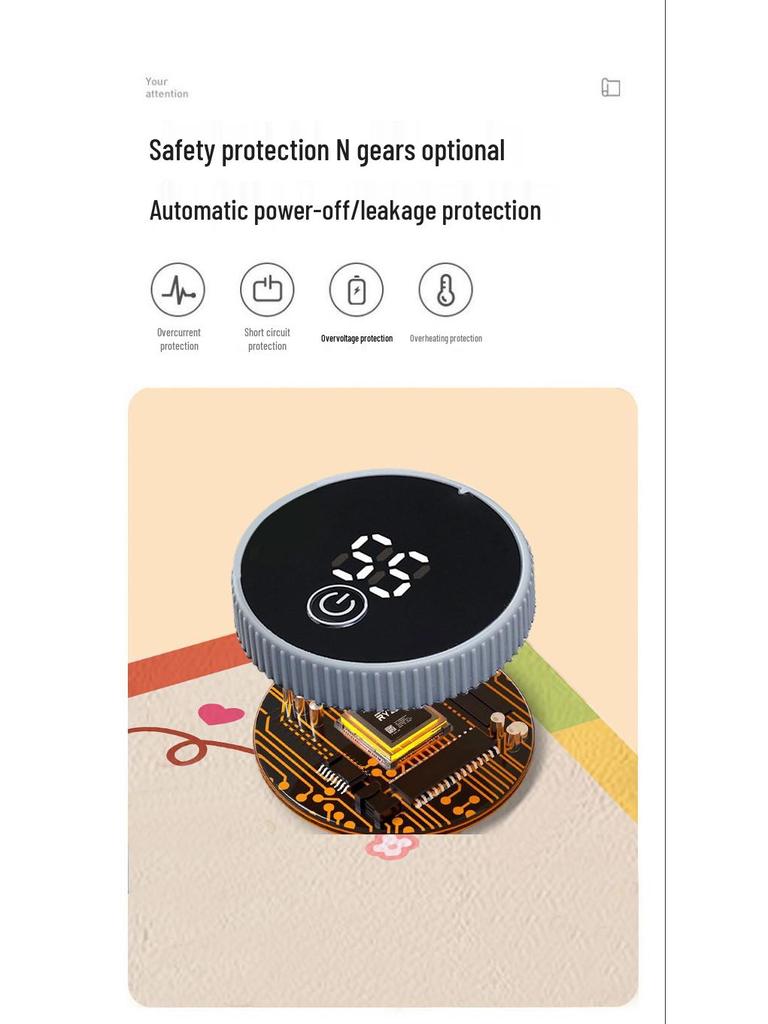 Electric Heating Desk Pad - Warm Mouse Pad for Office & Student Use