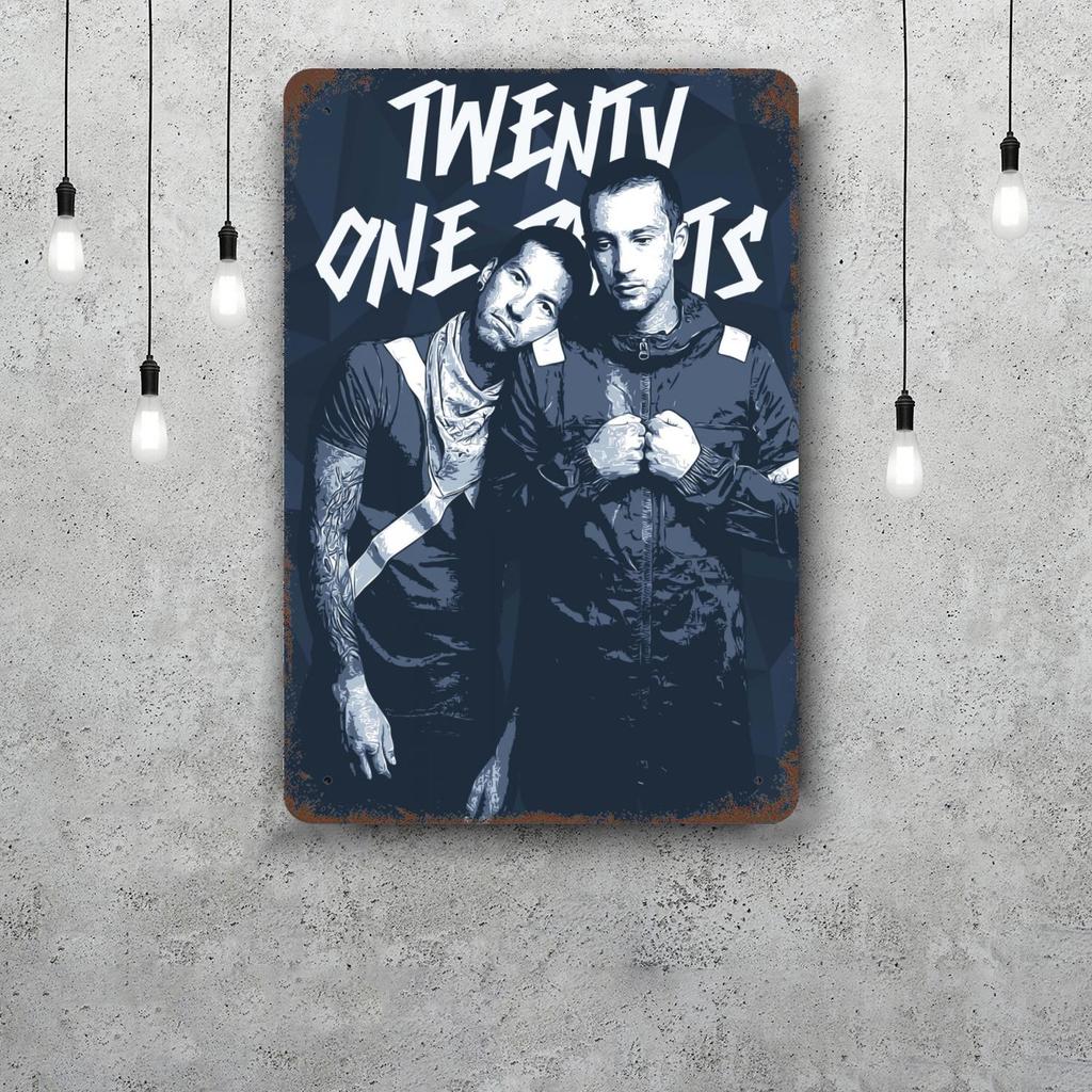Twenty one pilots Decorazioni Segnali Metallici Vintage Segnali in Latta Poster del Capitano Decorazione per Bar Pub Club Man Cave Decorazione Murale