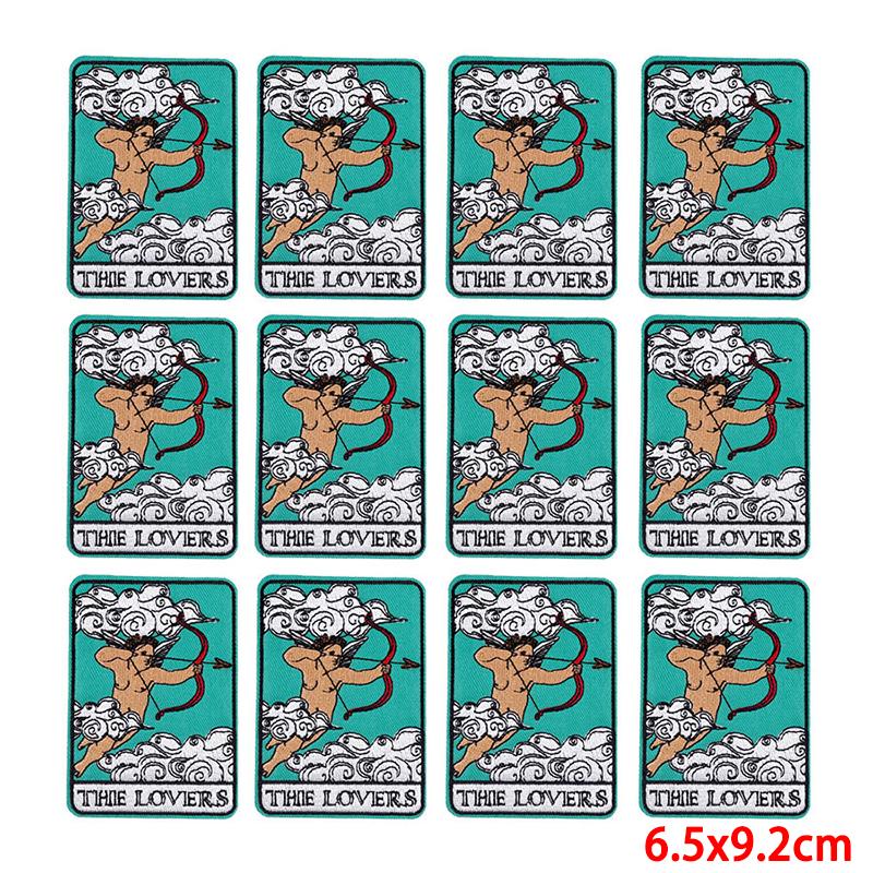 10 unids/lote, venta al por mayor, parche bordado, parches para planchar para ropa, parches para ropa, chaquetas, apliques de decoración, suministros para coser