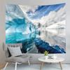 Antarktis Wandteppich Gletscher Ozean Wandteppich Naturlandschaft Wandteppich Haus Wohnzimmer Studentenwohnheim Schlafzimmer Ästhetische Dekoration Bänder