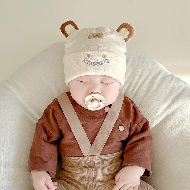 Katu Bear Infant Cotton Pullover Hat for 3-12 Months - Spring/Autumn Boys & Girls