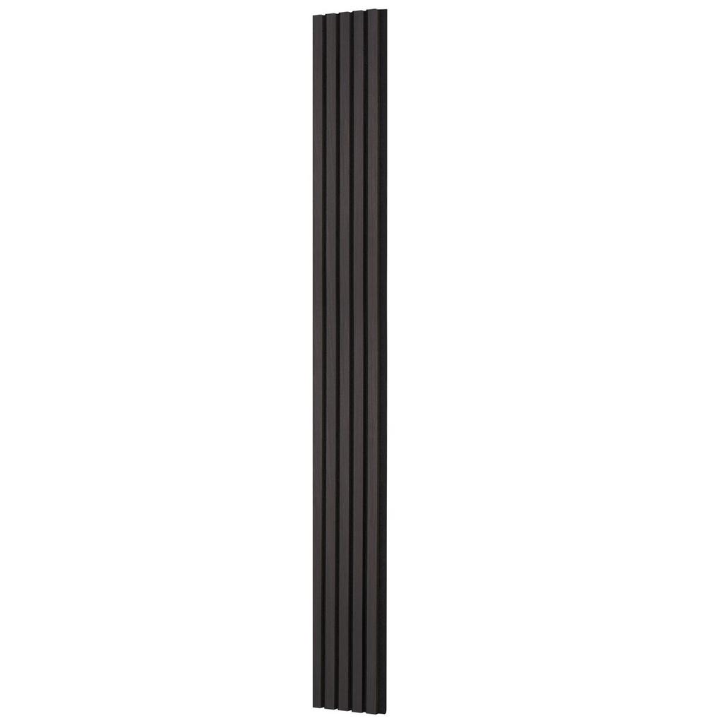 Wood Slat Acoustic Panels 7.9 X 94.5 Inch for Modern Wall Decor Black Oak