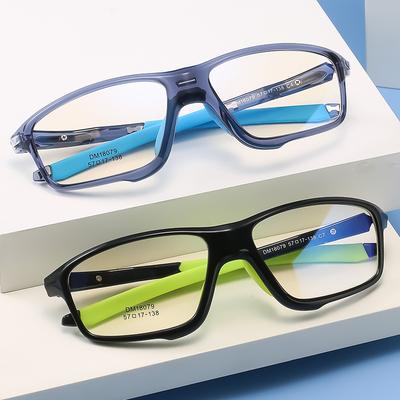 Athletic Glasses Men's Frame Glasses Color Matching Fashion Tr Outdoor Riding Eye Protection Glasses Frame Metal Frame Myopia Glasses