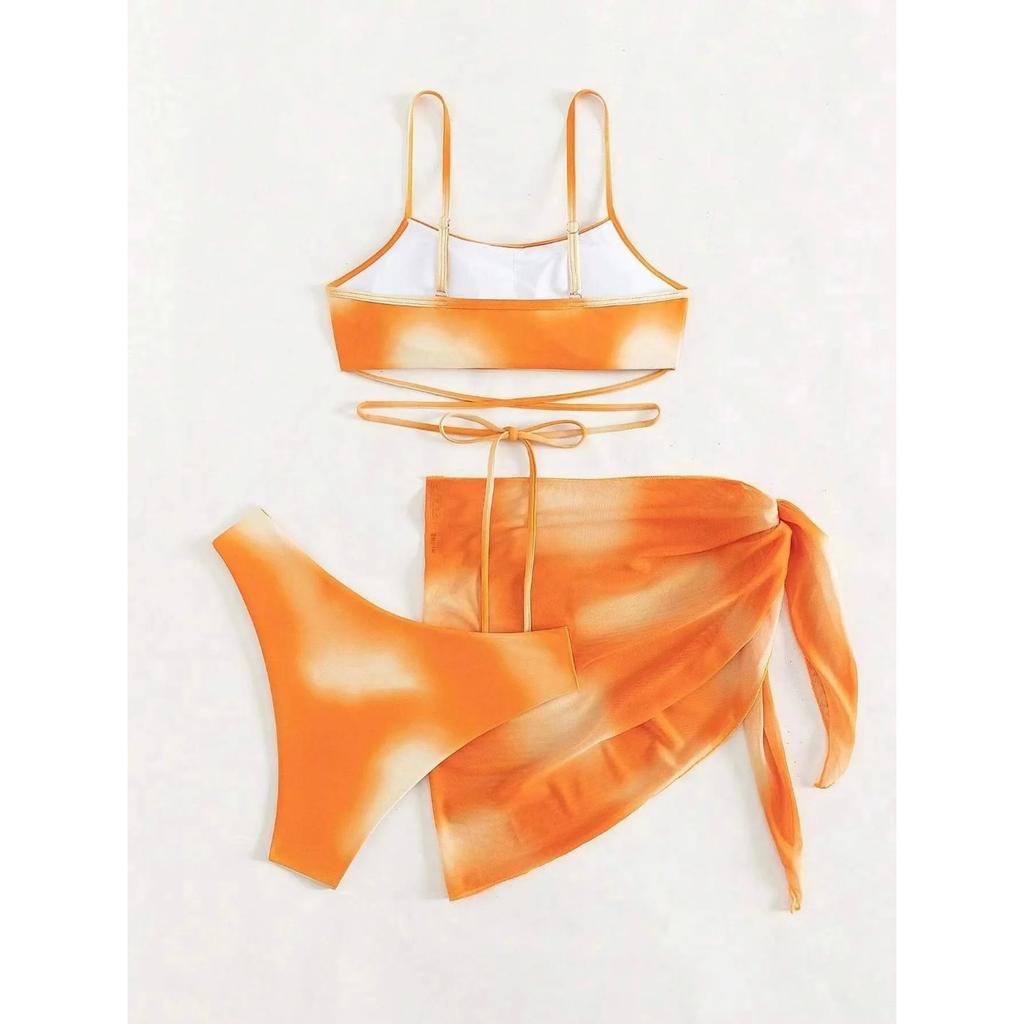 Solid Women's Swimsuit Elegant Lady Casual Bikini Set High Waisted 2 Pieces Push Up Swimwear Bohemian Bikini Sexy Bathing Suit