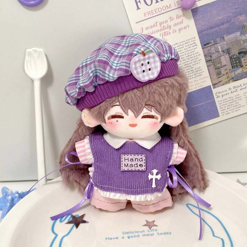10cm Cotton Doll Clothes For Blue Brown Doll Blouse Pants Suit For Kawaii Doll Accessories Doll Dress-Up Play Toys Accessories