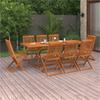 Day and Night - Day and Night Garden Dining Set 9 Pieces Solid Acacia Wood 220x90x75cm
