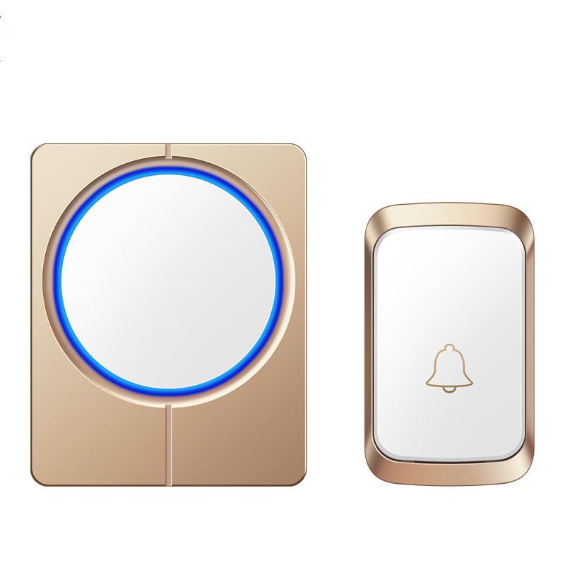 Battery & DC Powered Wireless Doorbell, No Plug-in Required, One Transmitter.