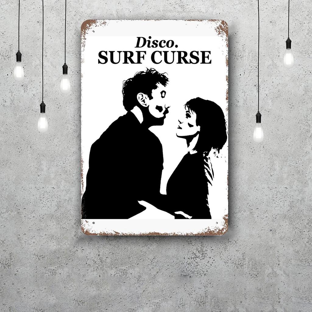 surf curse Vintage Metal Tin Signs Posters Decor Retro Metal Plaque Wall Art Decor for Garage Bar