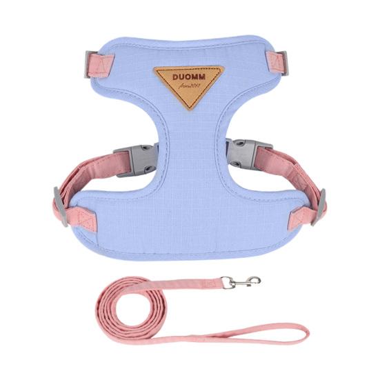 1 Set Pet Harness Comfortable Breathable Escape-Proof Adjustable Dog Harness Leash Set for Home Outdoor
