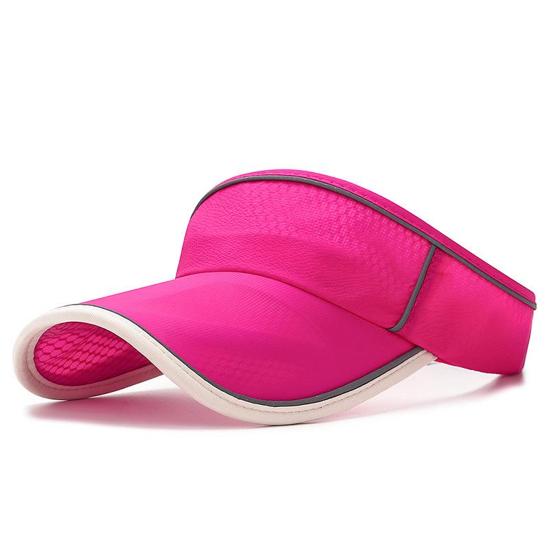 New Summer Sports Women Mesh Air Sun Hats Reflective Visor UV Protection Top Empty id Outdoor Men Golf Running Sunscreen Cap