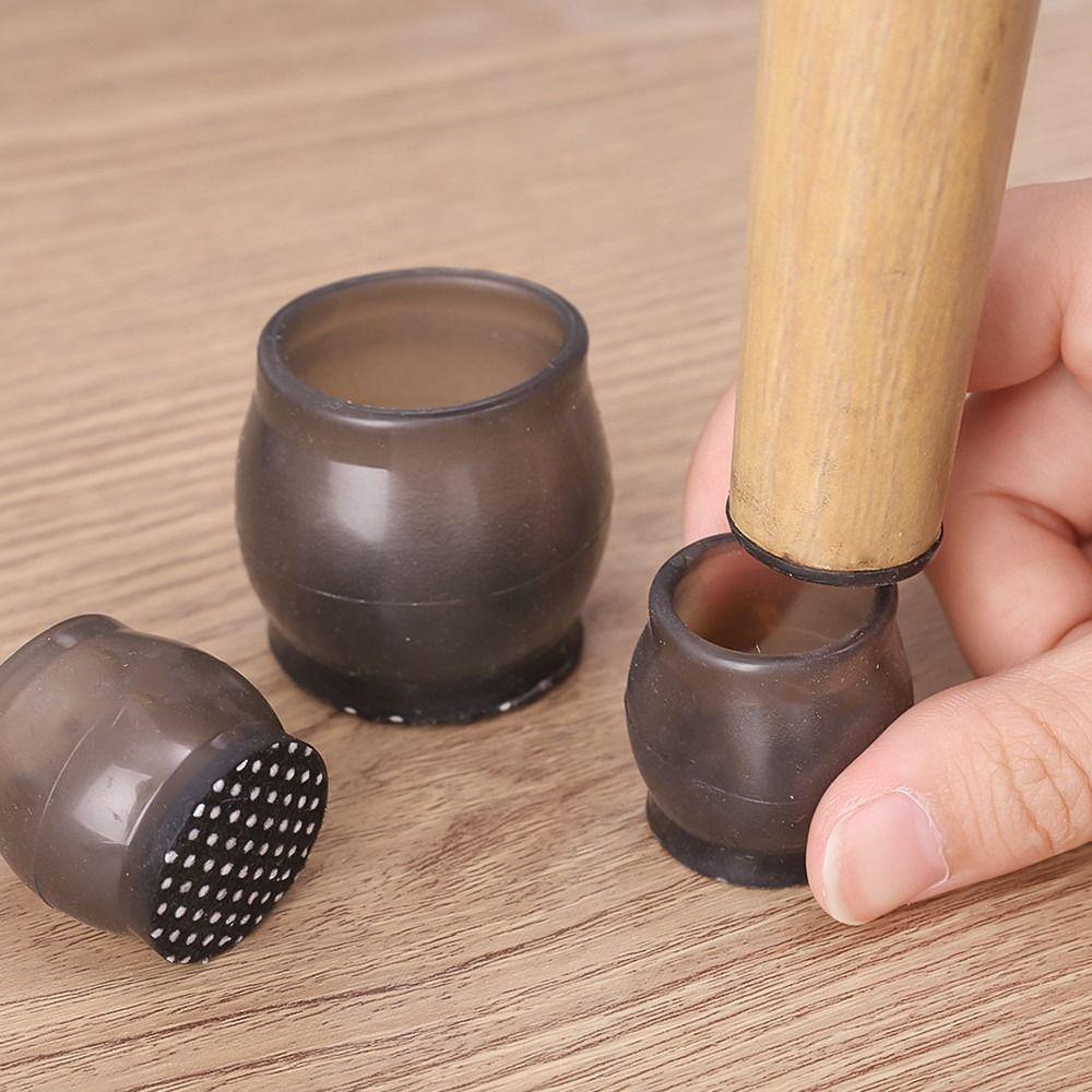 8Pcs With Felt Chair Leg Caps Wear-resistant Furniture Feet Covers Durable Floor Protector Pads