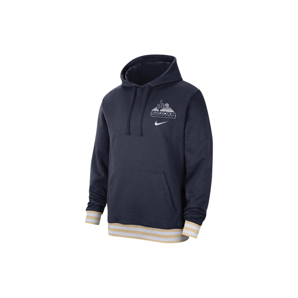 Nike Arizona Letter Print Color Block Comfortable Hoodie Men hoodies Navy-Blue FJ9791-419