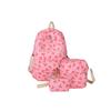 3Pcs/Set Bow Print Backpack With Crossbody Bag And Small Purse Bow Student Bookbag Simple Backpack For Elementary Middle Kids