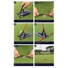 Portable Golf Training Stick Sport Trainers Golf Swing Alignment Rod Swing Angles Adjustment Postures Correction Aid