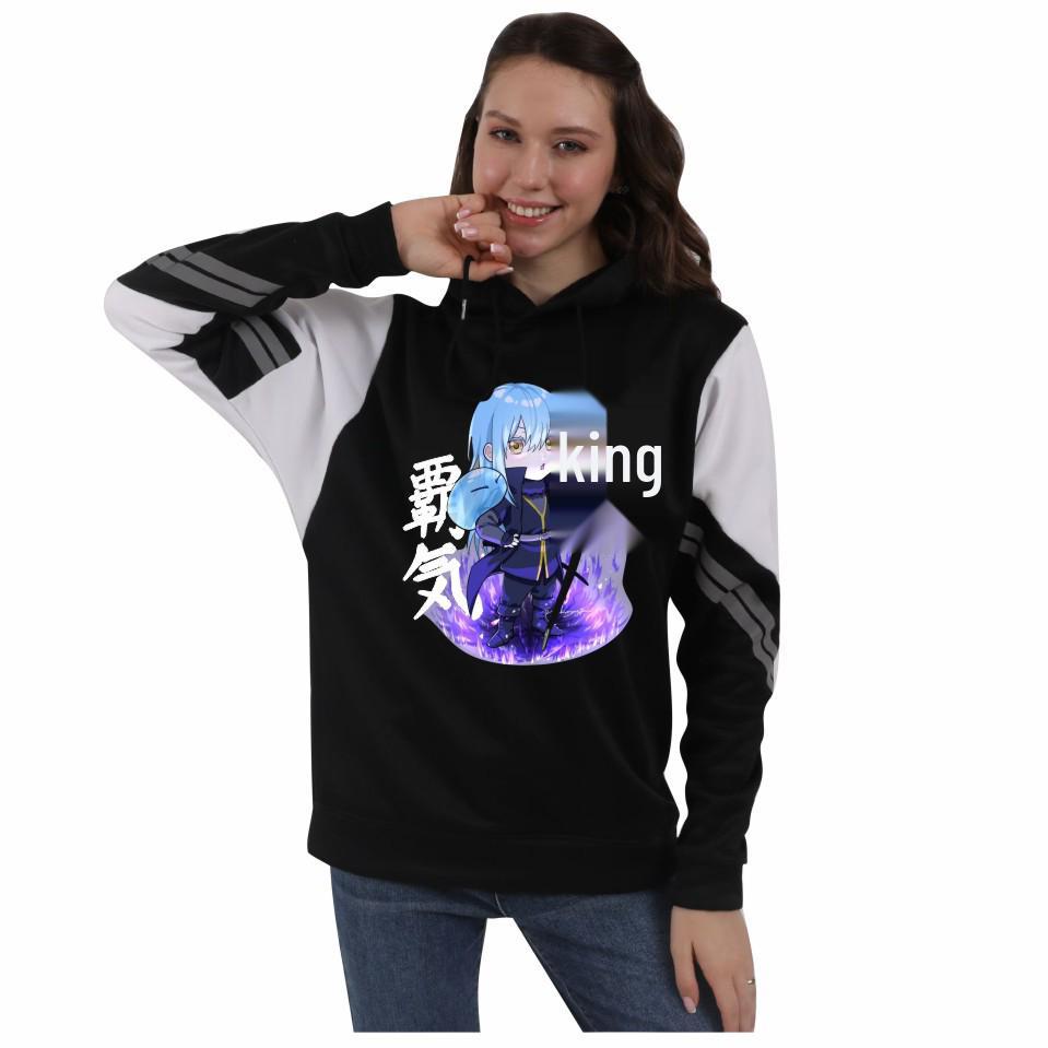 Reincarnated as a Slime Hoodie - Unisex Autumn/Winter Fleece Color Block Design