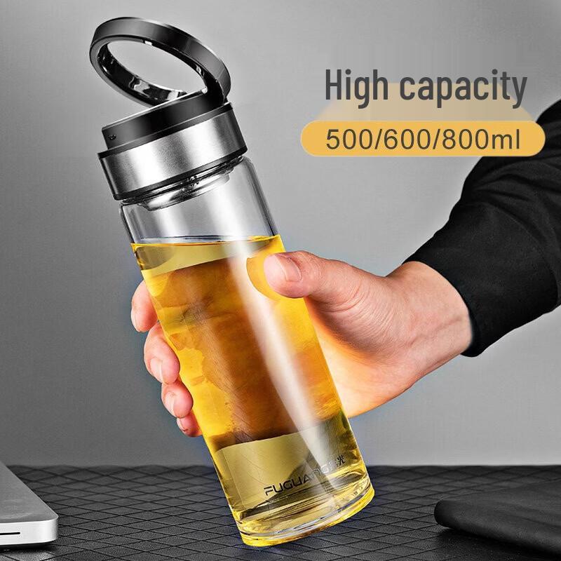 FUGUANG Business Double-Layer Heat-Resistant Glass Bottle