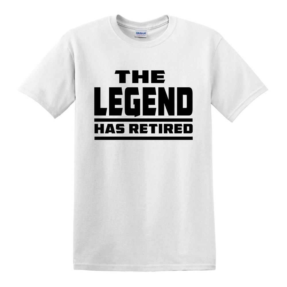 THE LEGEND HAS RETIRED T SHIRT Funny RetireUnisext Gift for Dad Grandad Tshirt Top
