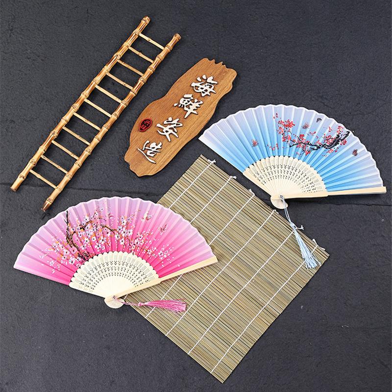 Japanese sashimi decorations Sushi bamboo chops Artistic conception flowers plants Seafood pose making sushi boat rice mold-B