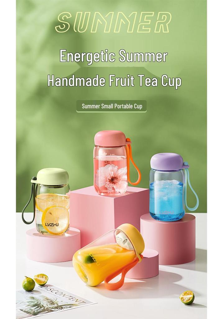 Tritan Green Bead Water Cup 2026 - Portable, High-Temperature Resistant Milk Coffee Shaker Cup