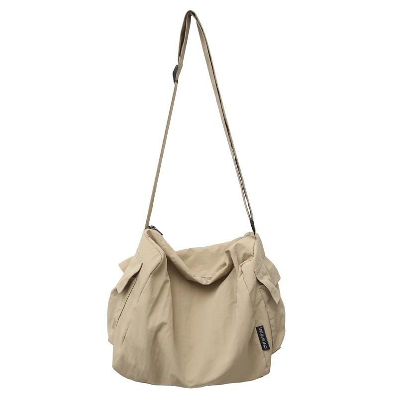 Women's bag large-capacity new summer versatile shoulder messenger cloth bag, college student class tote bag