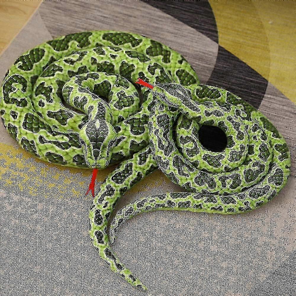 2m Simulated Snake Plush Toy Soft And Comfortable Fabic Suitable For Haunted House Decoration - WK