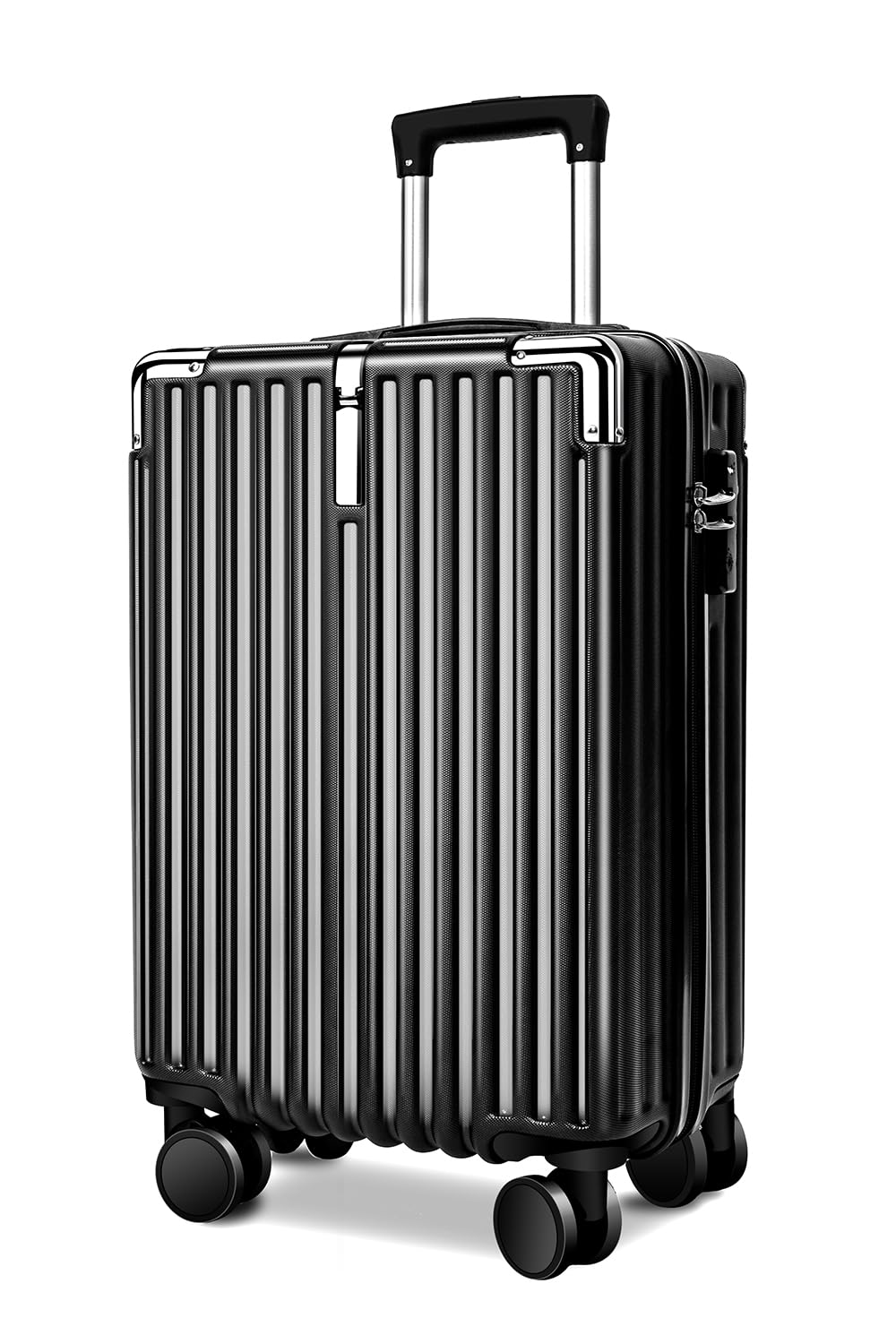 

Large Carry Ultra Hidden Hook Includes Cup Double Equipped with TSA Zipper Business Trip S Size Size [meer] Suitcase, Capacity, Case, Lightweight, чорний