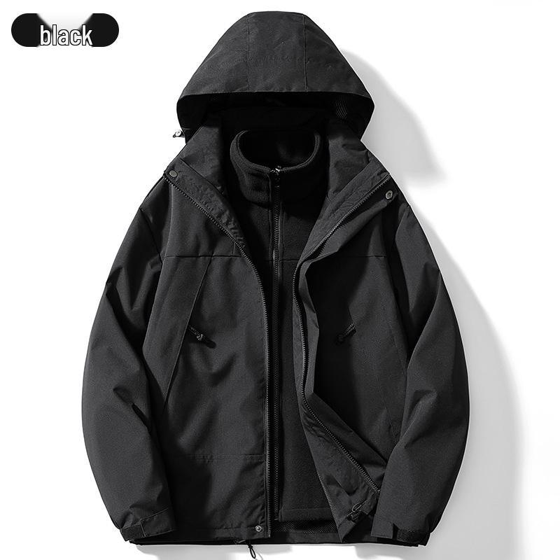 

Вітрозахисний Водовідштовхувальний Комплект Куртки 3-в-1 Осінь/Зима для Чоловіків та Жінок L