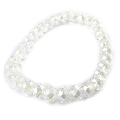 [N9204] - White 'Sissi' Designer Bracelet - 8 Mm