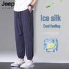 Pantalons de jogging amples en soie glacée pour homme JEEP SPIRIT