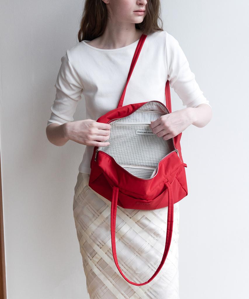 Mucu And Ebony Cozy Square Bag _ Red