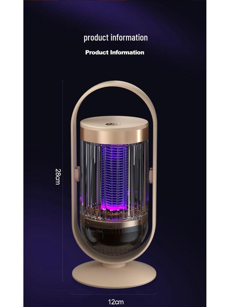 Rechargeable USB Mosquito Repellent Lamp with Purple Light and Electric Shock