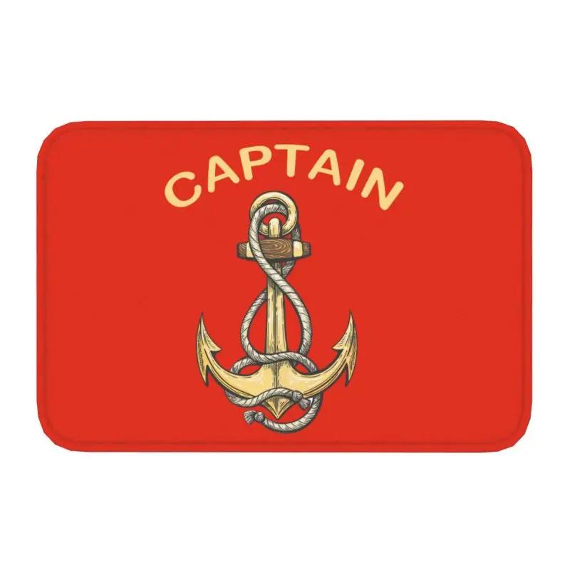 Custom Vintage Nautical Compass Doormat Non-Slip Entrance Kitchen Bath Mats Captain Anchor Boat Living Room Rug Carpet Footpad