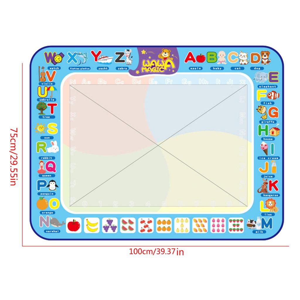 Educational Toddler Gift for Toddlers Water Doodles Mat Large Aquas Coloring Mat