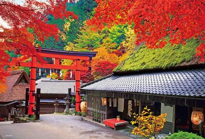 [Made In Japan] Beverly 300-Piece Jigsaw Puzzle: Kyoto Teahouse In Autumn (26 X 38 Cm) 300-108