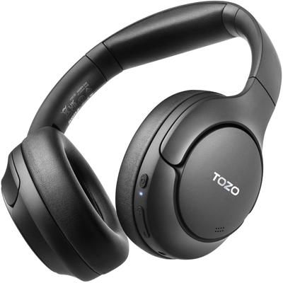 TOZO HT2 Hybrid Active Noise Canceling Wireless 60H Playtime Lossless Audio Over Ear Bluetooth Headphones Audio Deep Bass Foldable Lightweight Workout
