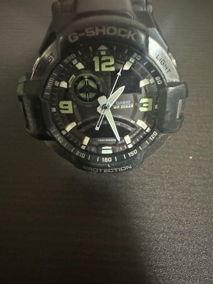 

[Б/У] G-SHOCK CASIO WR 20BAR Черные часы