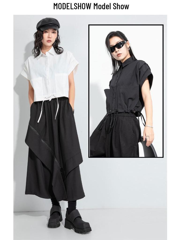 2025 Fall Women's Loose Short Sleeve Blouse - Chic, Casual & Stylish