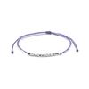 Luxenter Violet Cotton Bracelet, 925 Sterling Silver Finish - Limley
