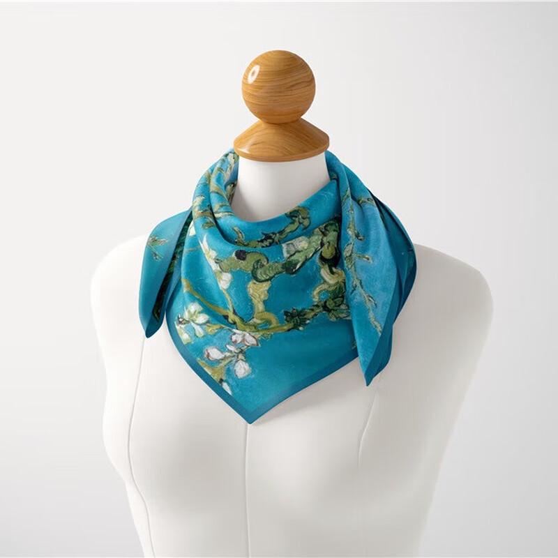 Starry Sky Oil Painting Print Square Scarf