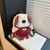 Cute Cartoon Puppy Mini Backpacks Canvas Adjustable Strap Students Backpacks Zipper Shoulder Bags Students