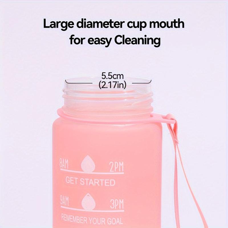 700ml Sportovní láhev na vodu Odolná vůči vysokým teplotám Odměrný kelímek se slámkou Duhový matný Přechod barev Kelímek na vodu Plastový kelímek