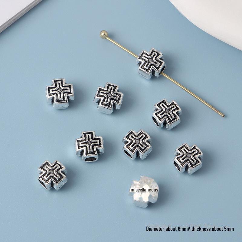 Συλλογή Κοσμημάτων με Χάντρες από Κράμα Cross Knight Our Lady: Χειροποίητα DIY βραχιόλια, κολιέ και σκουλαρίκια υλικά