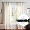 2pcs/set Plastic Curtain Rod Clip Retainer Self Adhesive Curtain Rod Fixing Clip Convenient Curtain Rod Clamp Hooks