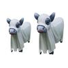 Halloween Ghost Figurines Centerpieces Spooky Resin Cow Ghost Statue Garden Decor Halloween Decorations for Porch Lawn
