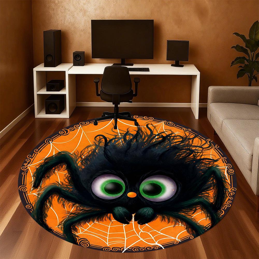 1PC spider web Office Round Area Rug, Under Office Chairs Bedroom Living Room Home Decor, Carpet for Office -1110169